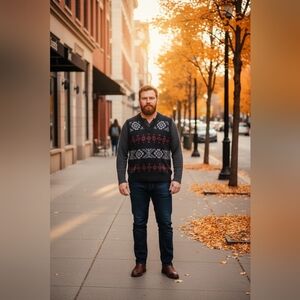 *Vintage* Gaeltarra, Ireland, Mens  Loomed Sweater Vest, Sz 40"/102 Cm/ L